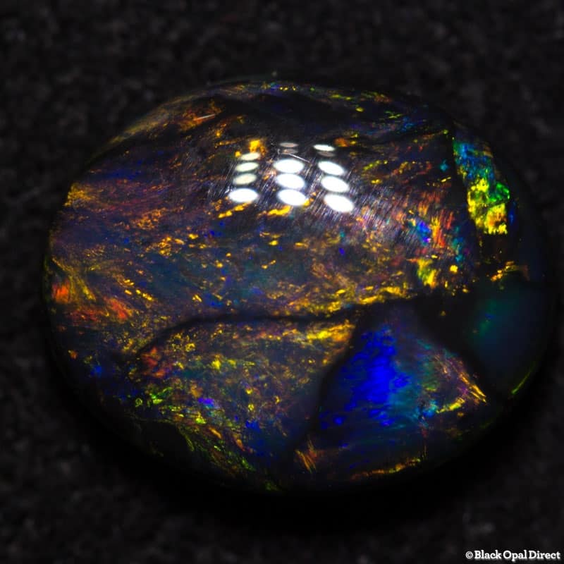 1.71 ct black opal 9.5x8x4mm