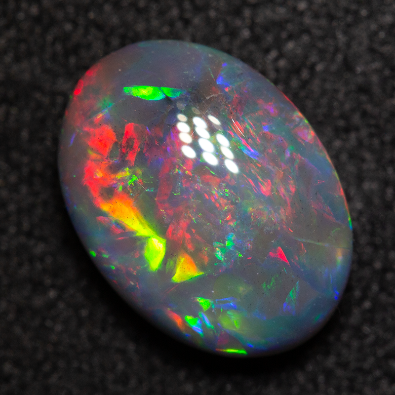 1.72 ct black opal 9.9x7.3x3.8mm