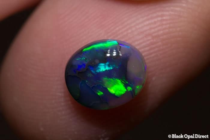1.72 ct semi black opal 9x8x4mm