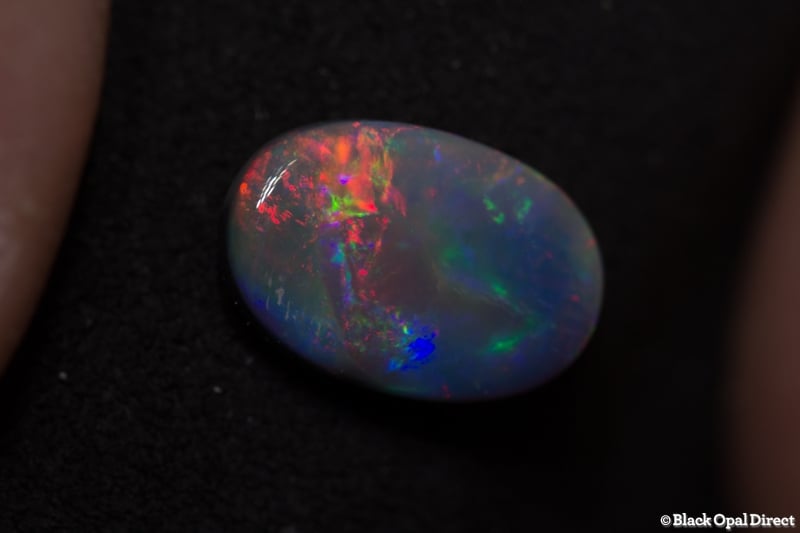 1.72 ct black opal 11x7.5x3mm