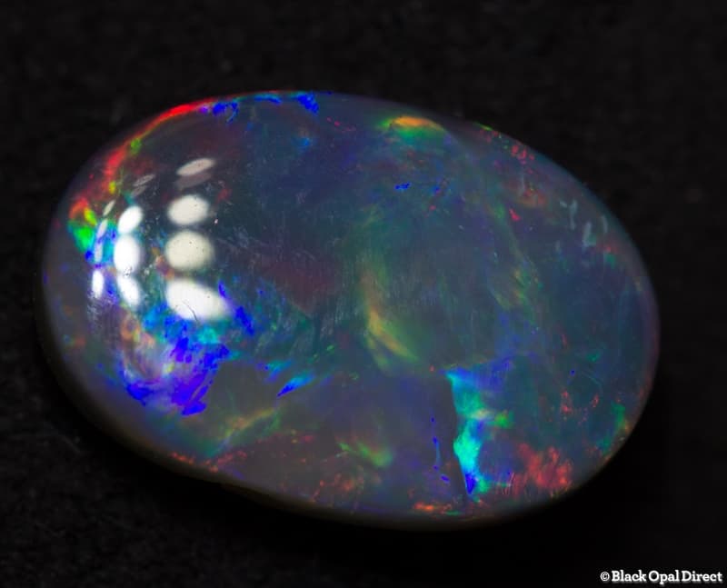 1.72 ct black opal 11x7.5x3mm