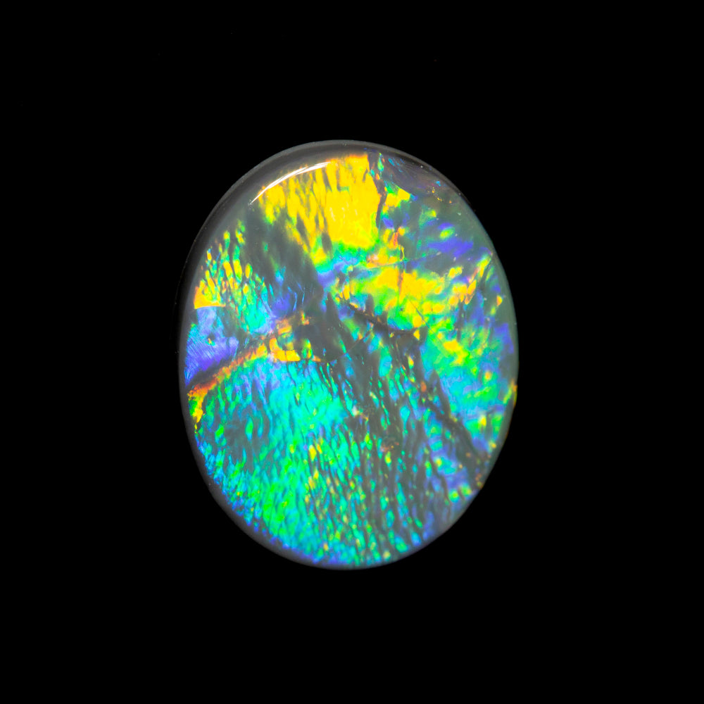1.75 ct black opal 11x9x2.5mm