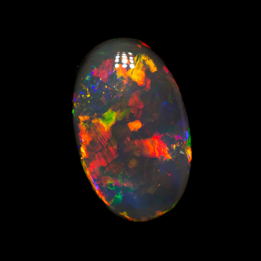 1.81 ct gem black opal 11x6.9x3.6mm