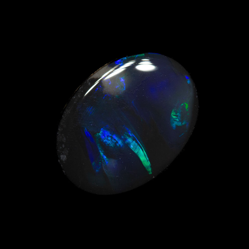 1.82 ct black opal 12.6x9.3x2.3mm