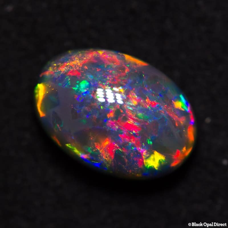 1.82 ct gem black opal 9x6x5mm