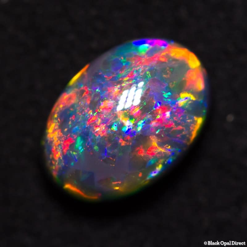 1.82 ct gem black opal 9x6x5mm