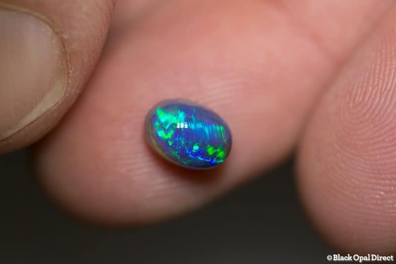1.83 ct black opal 8x6x5.5mm