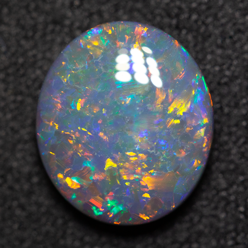 1.87 ct black opal 10x8.7x3.4mm