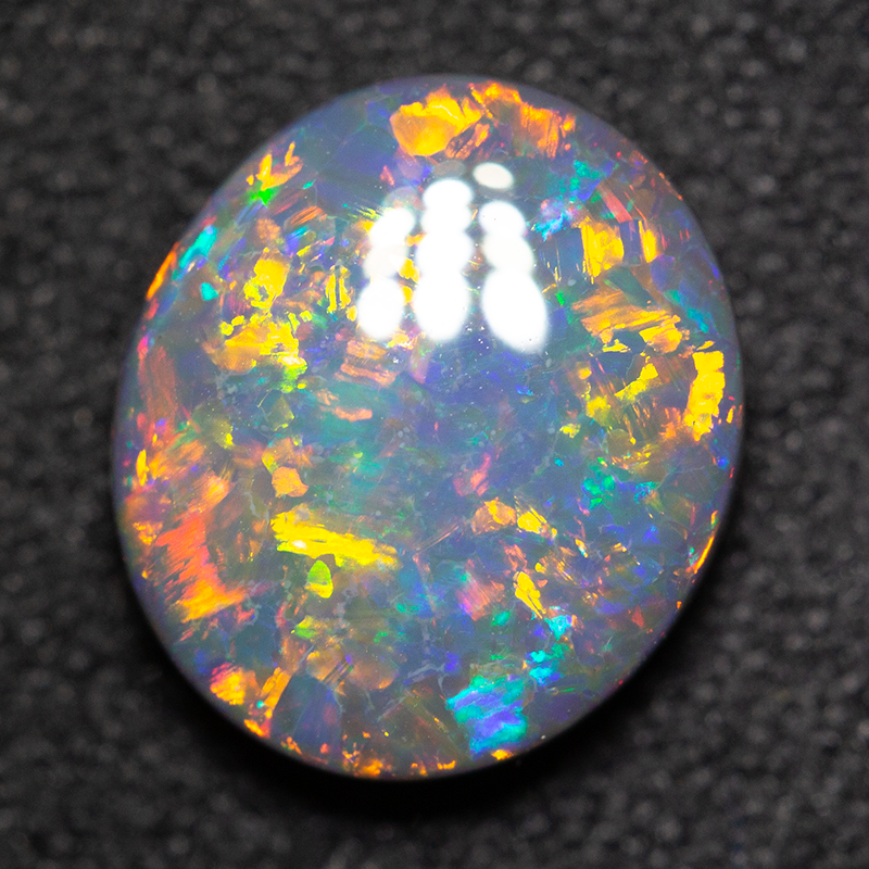 1.87 ct black opal 10x8.7x3.4mm
