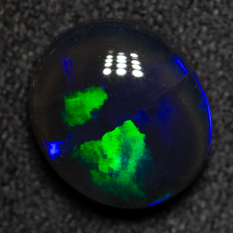 1.87 ct black opal 9x7.9x4.1mm