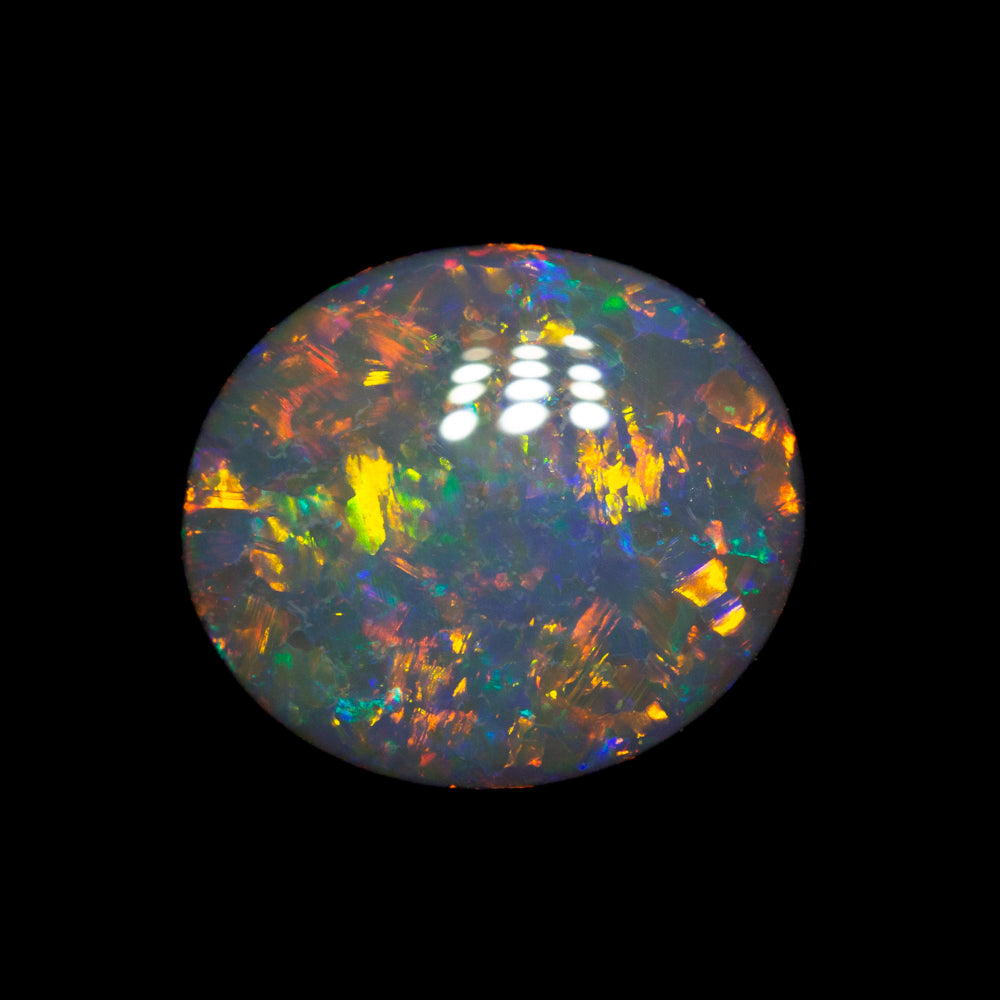 1.87 ct black opal 10x8.7x3.4mm