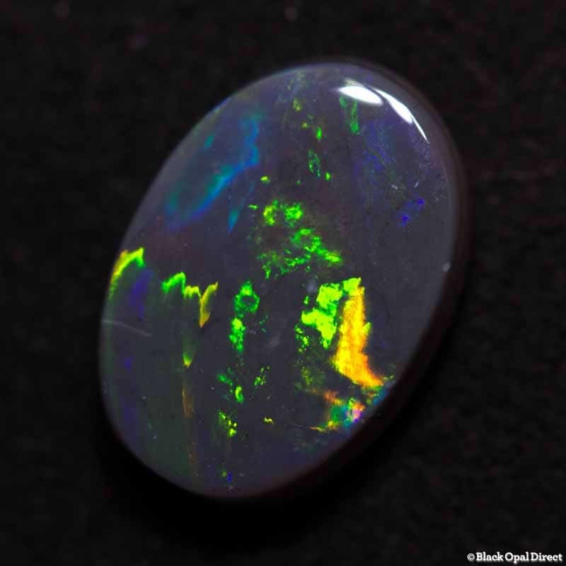 1.88 ct black opal 10x7x3mm