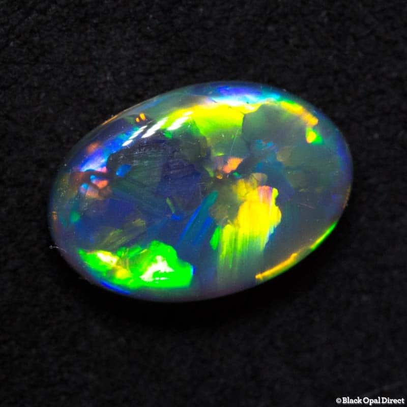 1.89 ct gem black opal 10.4x7x3.6mm