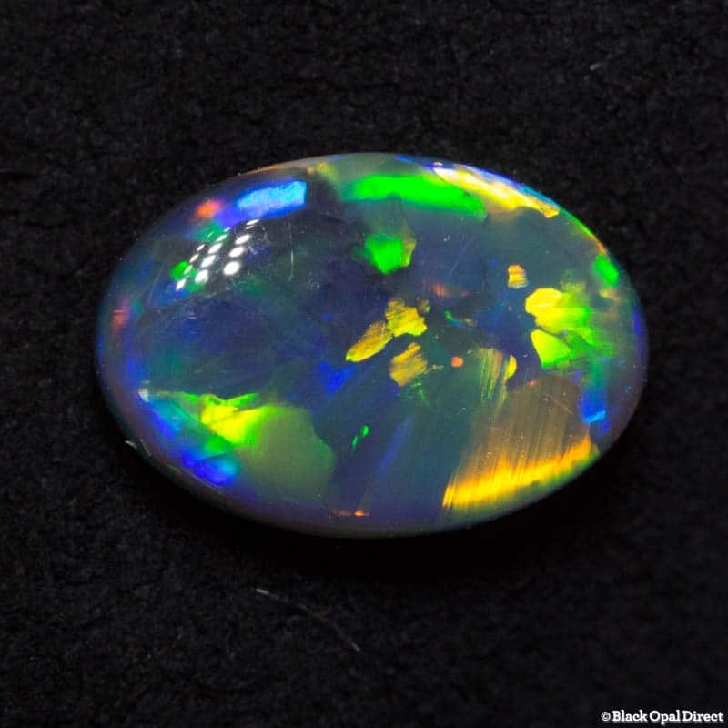 1.89 ct gem black opal 10.4x7x3.6mm