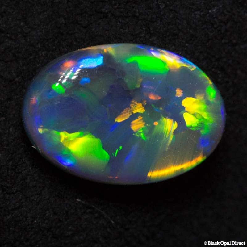 1.89 ct gem black opal 10.4x7x3.6mm