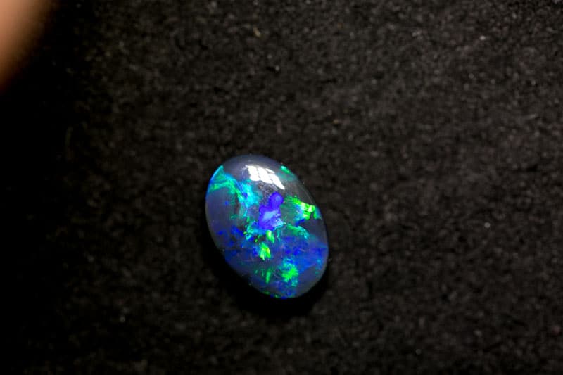 1.90 ct black opal 10x7x4mm