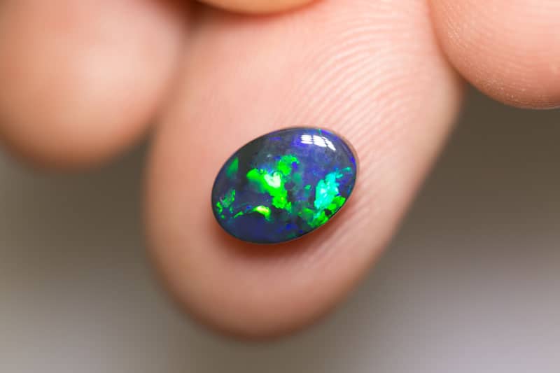 1.90 ct black opal 10x7x4mm