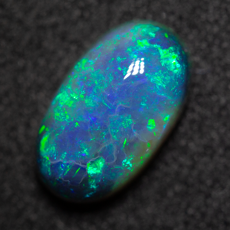 1.92 ct black opal 10.4x6.1x4.3mm