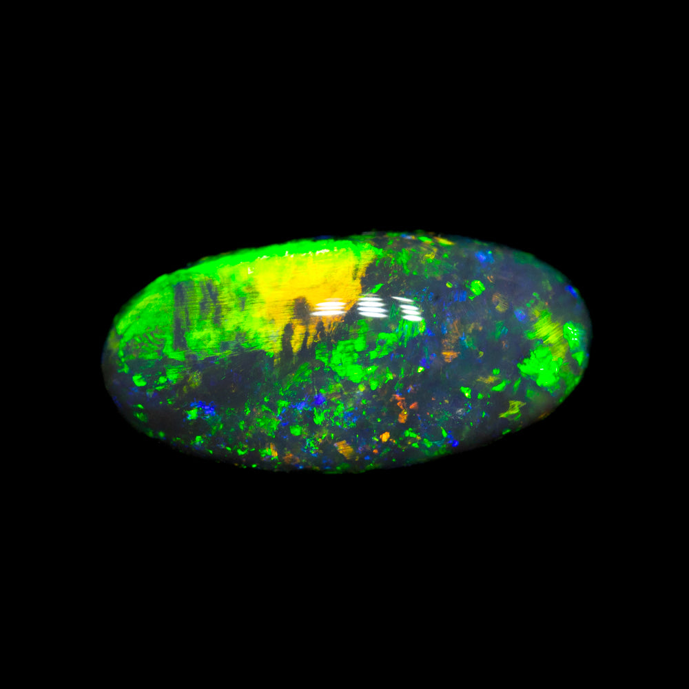 1.92 ct black opal 12.5x6.1x3.6mm