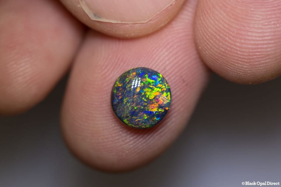 1.92 ct black opal 9x9x4mm