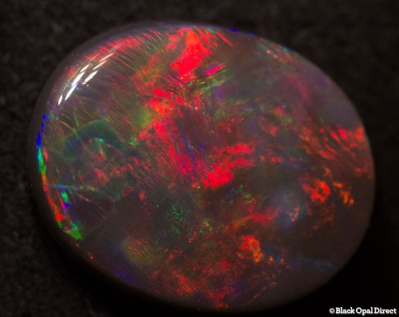 1.93 ct gem black opal 11x9x3mm