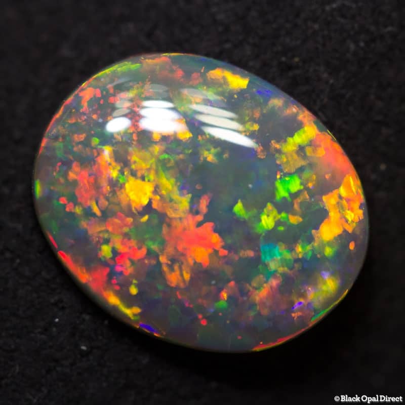 1.93 ct semi black opal 12x9.5x2mm