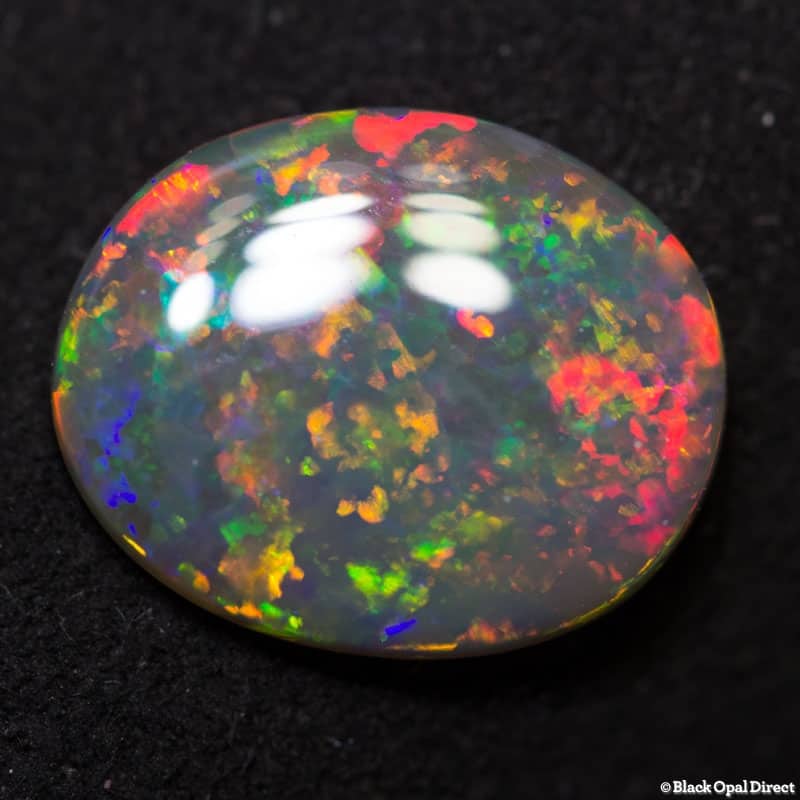 1.93 ct semi black opal 12x9.5x2mm