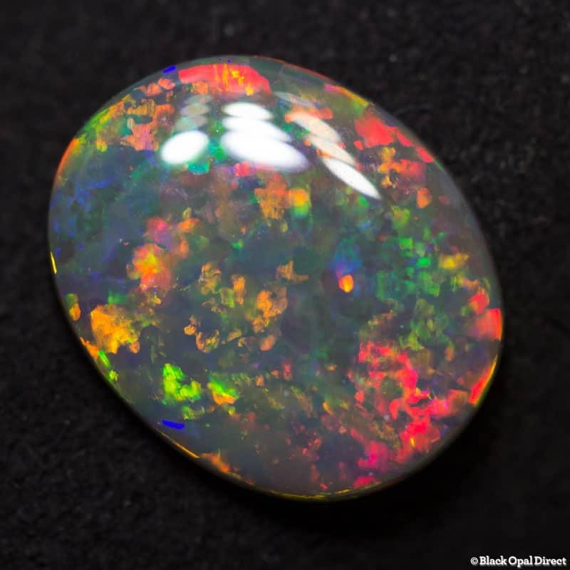 1.93 ct semi black opal 12x9.5x2mm