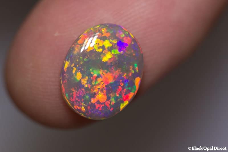 1.93 ct semi black opal 12x9.5x2mm