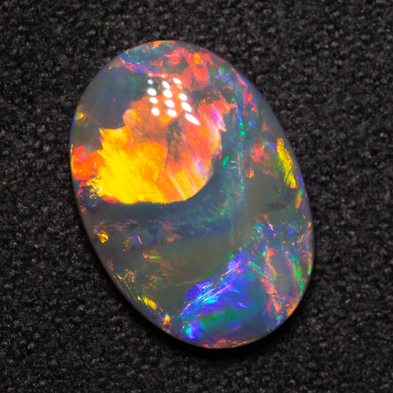 1.95 ct black opal 11.8x8.3x3mm