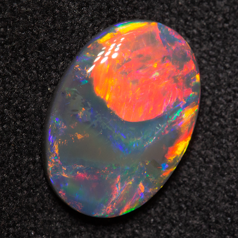 1.95 ct black opal 11.8x8.3x3mm