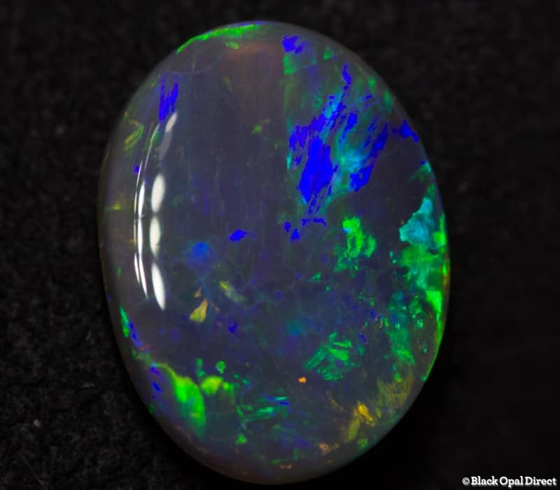 1.96 ct semi black opal 11x8x3mm
