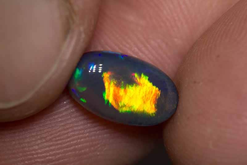1.97 ct black opal 12x7x5mm