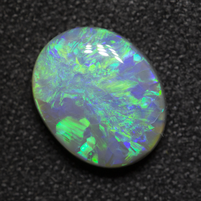 1.99 ct dark opal 9.7x7.9x3.8mm