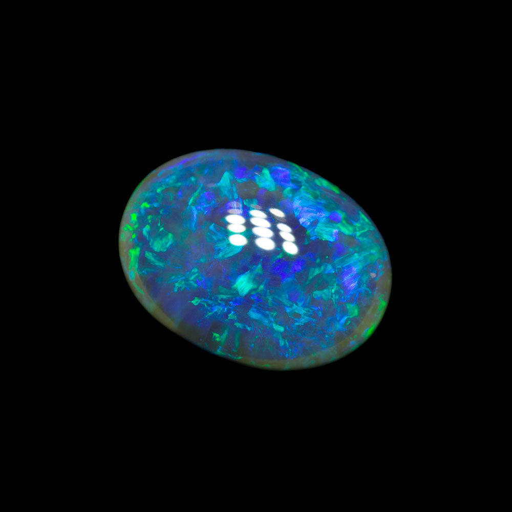 1.99 ct dark crystal opal 10.2x7.6x4.2mm