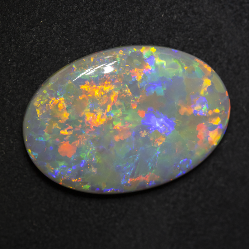 10.14 ct dark opal 22.4x15.6x4.4mm