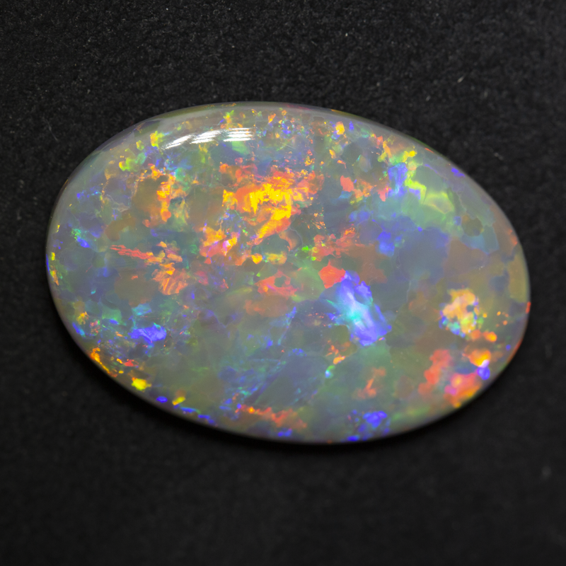 10.14 ct dark opal 22.4x15.6x4.4mm