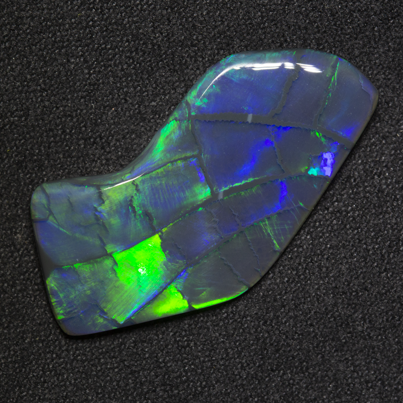 10.30 ct gem black opal 29x18x3.6mm