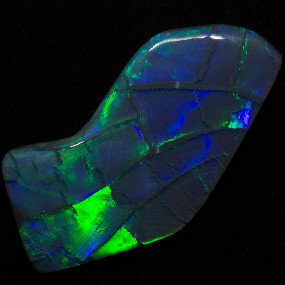 10.30 ct gem black opal 29x18x3.6mm