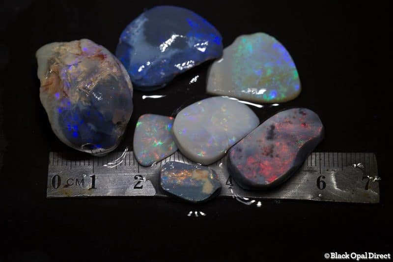 101 ct rough and rubbed opal parcel for intermediate opal cutters