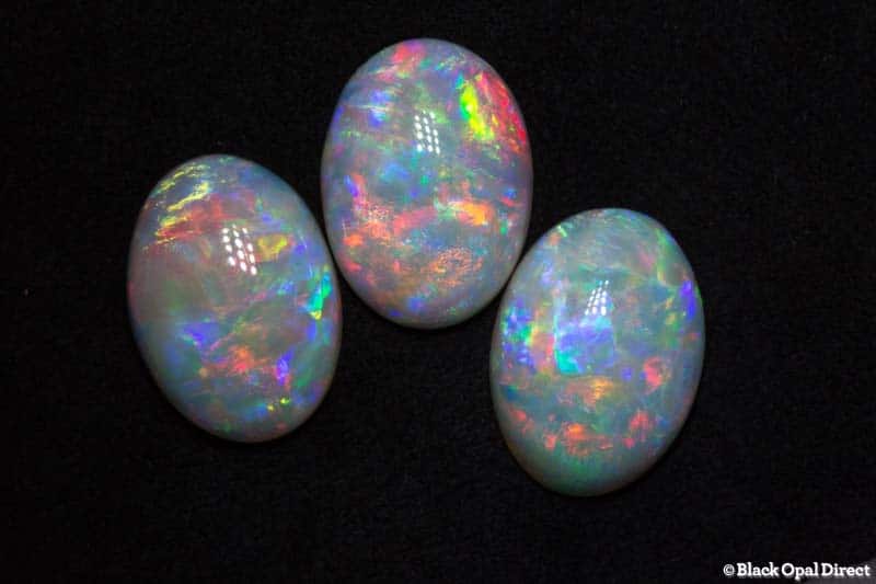 10.00 ct white opal set
