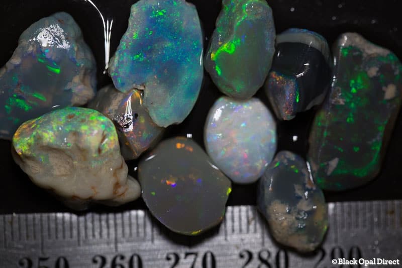 10pc rough opal parcel 53ct