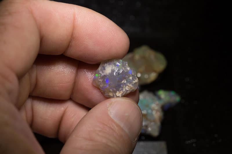 112 ct rough opal parcel 19 pieces