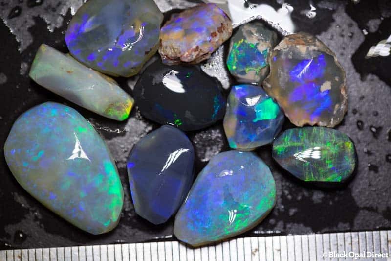 11pc 51 carats opal rubs