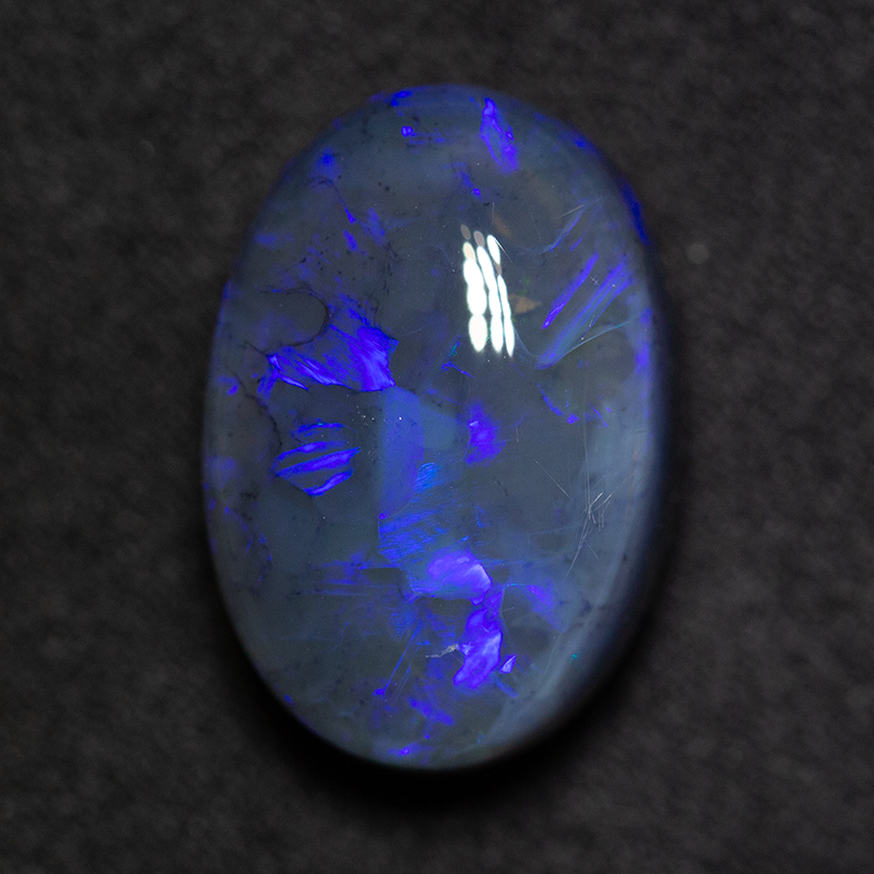 12.02 ct black opal 17.2x11.6x9.2mm