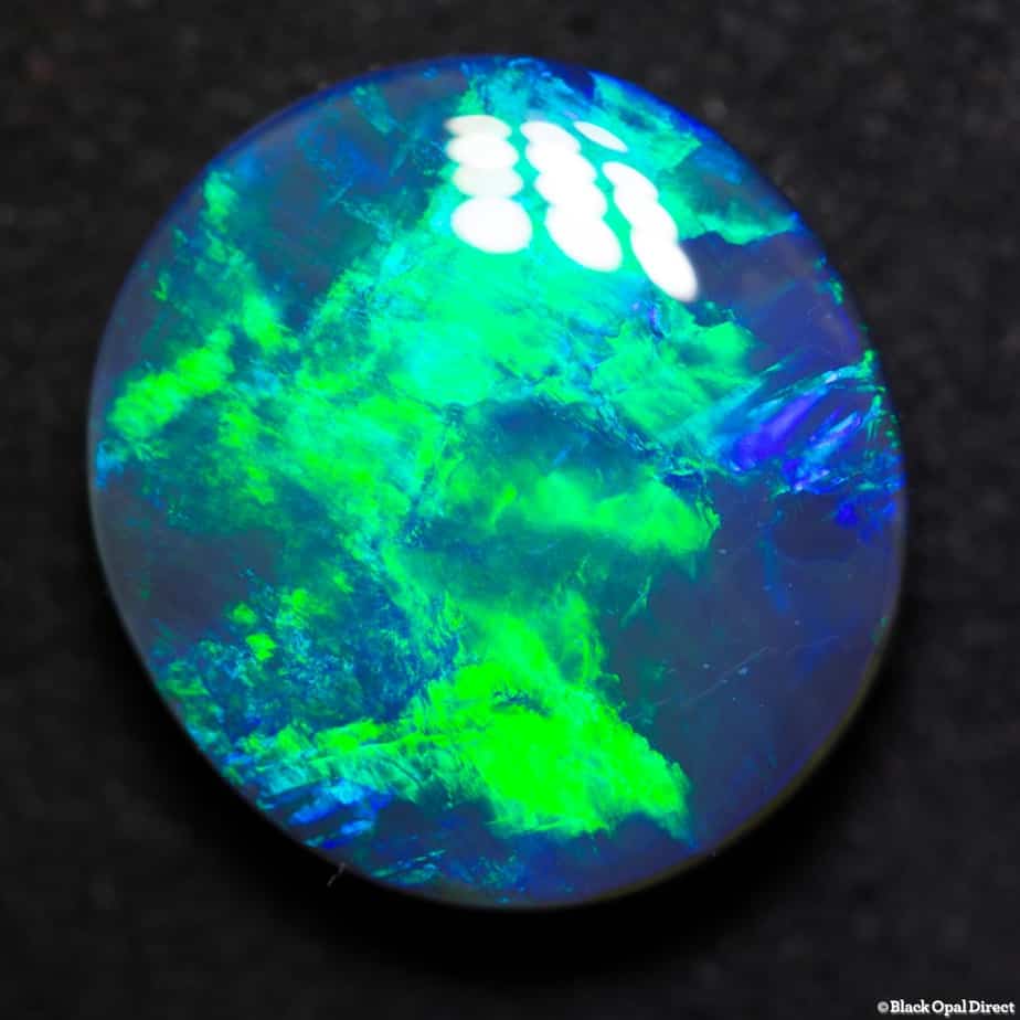 13.75 ct gem black opal 18.5x17x6mm
