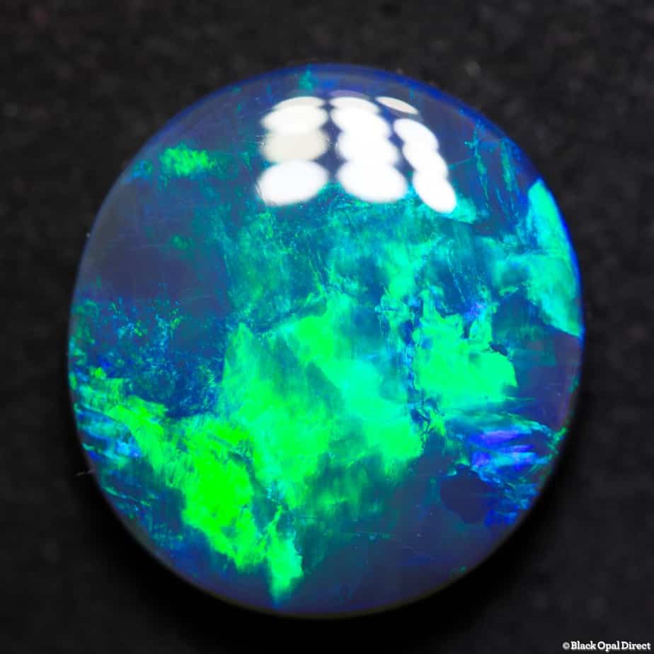 13.75 ct gem black opal 18.5x17x6mm