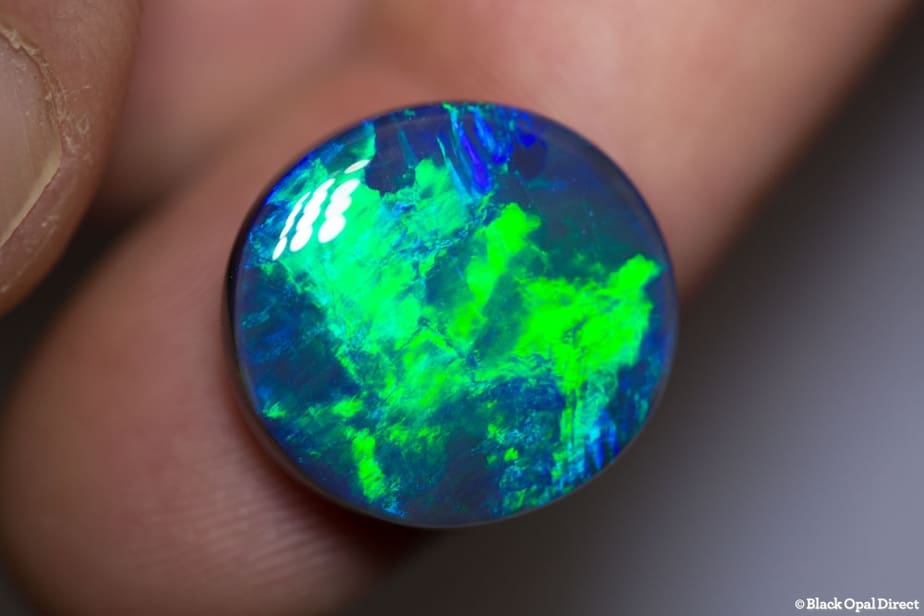 13.75 ct gem black opal 18.5x17x6mm