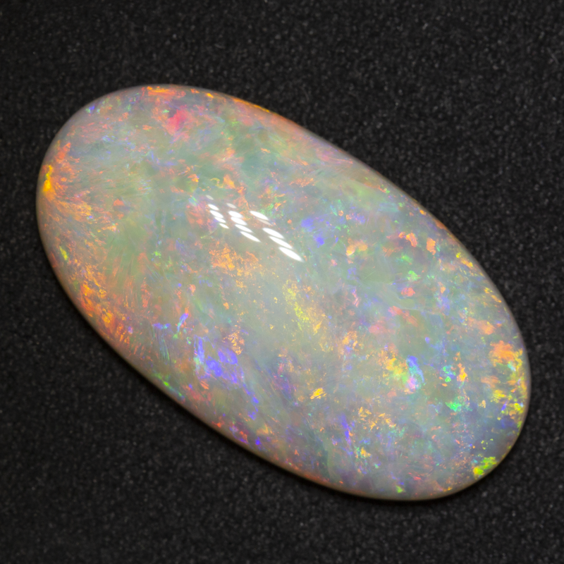 13.78 ct white opal 27x14.5x6.1mm