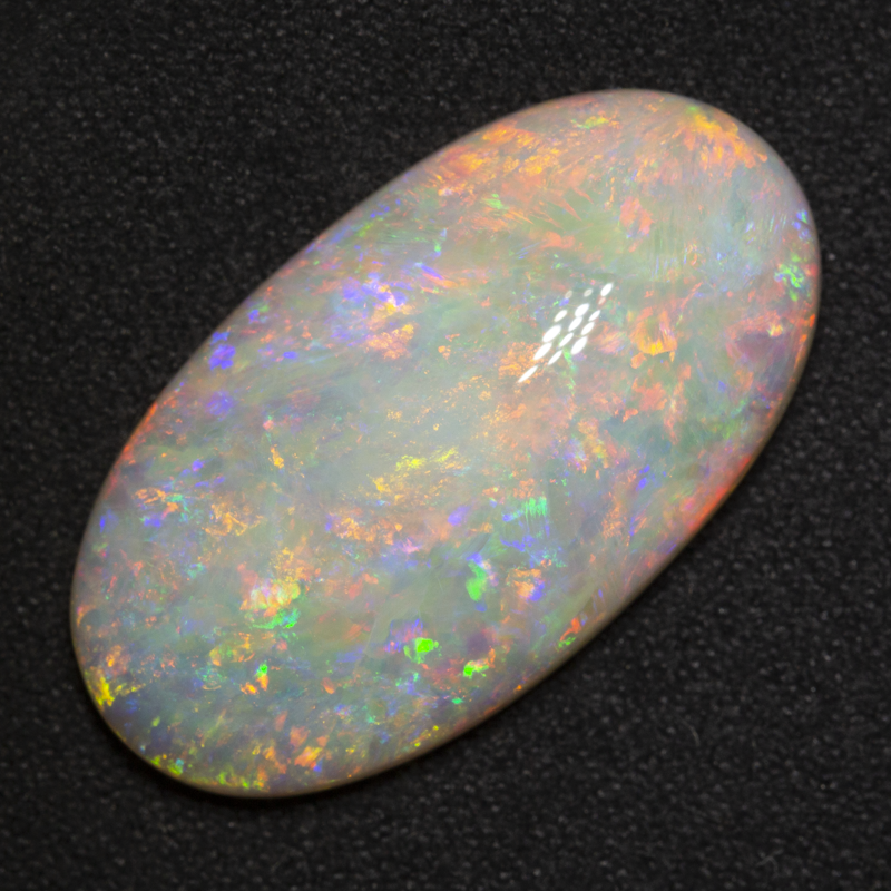 13.78 ct white opal 27x14.5x6.1mm